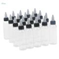 40 Piece Empty Plastic Squeeze Bottle withTwist Top Tip Applicator 60ml.