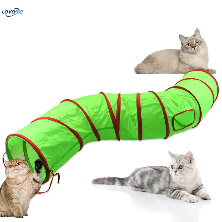 Cat%20Tube%20Tunnel%20Durable%20Collapsible%20Play%20Tunnel%20Dogs%20for%20Game%20Hamster%20Kitten%20-%20Image%202
