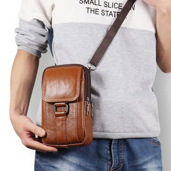 Men's%20Messenger%20Bag%20Cowhide%20Leather%20Bag%20Male%20Mobile%20Phone%20Pouch%20Pocket%20Small%20Wallet%20Travel%20Waist%20Bag%20Multi-Pockets%20Chest%20Bag%20New%20-%20Image%202