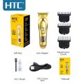 HTC AT-176 Fully Golden Metal Body Rechargeable Hair Clipper. 