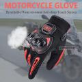 Suomy Shockproof Winter Breathable Mesh Motorcycle Racing Gloves Touch Screen Off Road Motorbike Riding Gloves - Red. 