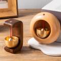 Shopkeepers Door Opening Hanging Decoration Rustic Wooden Door Bell for Office. 