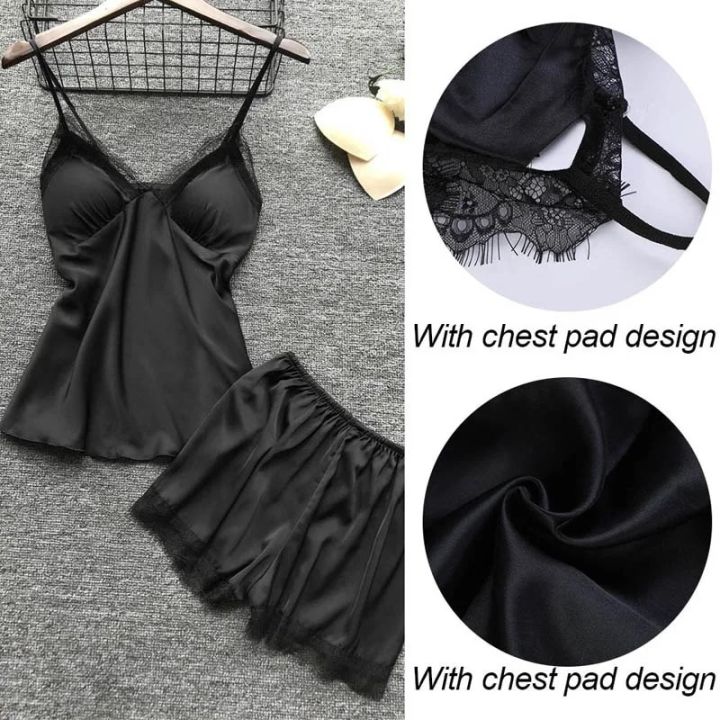 Long%20Sleeve%20Womens%20Pajamas%20Lace%20Lingerie%20Nightwear%20Underwear%20Sleepwear%204pc%20Suit%20Pajama%20Sets%20For%20Women%20Pijama%20Mujer%20-%20Image%205