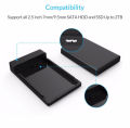 Orico 2588US3 External Hard Drive Enclosure USB 2.0 For 2.5" SATA HDD And SSD 1TB support.