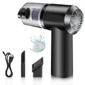 Best Quality 2 in 1 Wireless Portable Mini Vacuum Cleaner with Led Lights for Car and Home Cleaning.