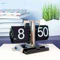 Clock Digital Flip Down Clock Retro Design Mechanical Table Clock Automatic Page Turning.
