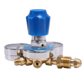 2X Oxygen Gas Bottle Regulators O2 Reducing Pressure Inhaler Double Gauge Regulator Oxygen Tank Regulator. 