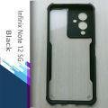 For Infinix Note 12 5G - Transparent Silica Gel Matte ShockProof Slim Thin Back Cover Phone Case With Bumper. 