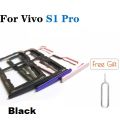 Sim Tray Holder For VIVO S1Pro / S1 PRO Sim Adapter SIM Tray with Micro SD Card Holder Slot Tray Adapter Replacement Part. 