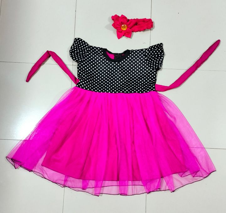 Baby girls fashionable beautiful party dress for to years babies