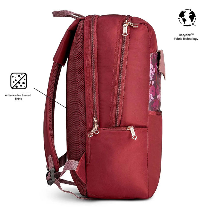 American%20Tourister%20Pixie%20Micro%20Twill%20Unisex%20Laptop%20Backpack%20(Red)%20-%20Image%205