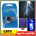 CATV Isolation protector TV Thunder Protector which used for the high-voltage insulation between house-hold CATV cable and TV or set-top box.. 