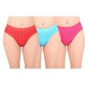 Printed Cotton Panty For Women - 3 Piece.