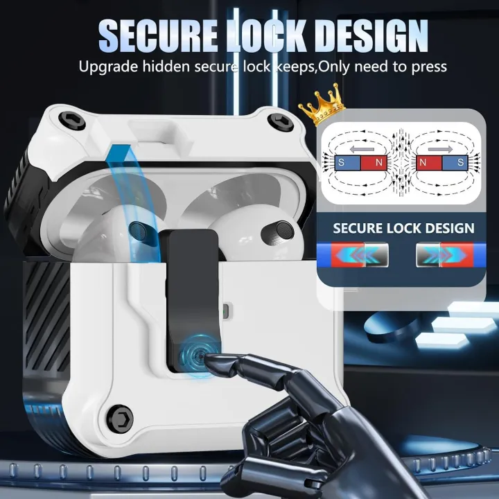 (Only%20Case)%20ARMICO%20Case%20Compatible%20with%20AirPods%203rd%20Generation%20Case%20Cover,Secure%20Lock%20Clip%20Protection,Automatic%20Snap%20Switch%20Design%20for%20Apple%20Airpod%203%20Generation%20Charging%20Case%20-%20Image%203