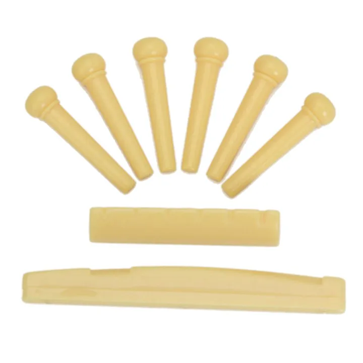 Generic%20Set%20of%20Acoustic%20Guitar%20Bridge%20Pins%20Saddle%20Nut%20Yellow%20-%20Image%202