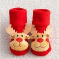 Kids Children's Socks for Girls Boys Non-slip Print Cotton Toddler Baby Christmas Socks for Newborns Infant Short Socks Clothing.