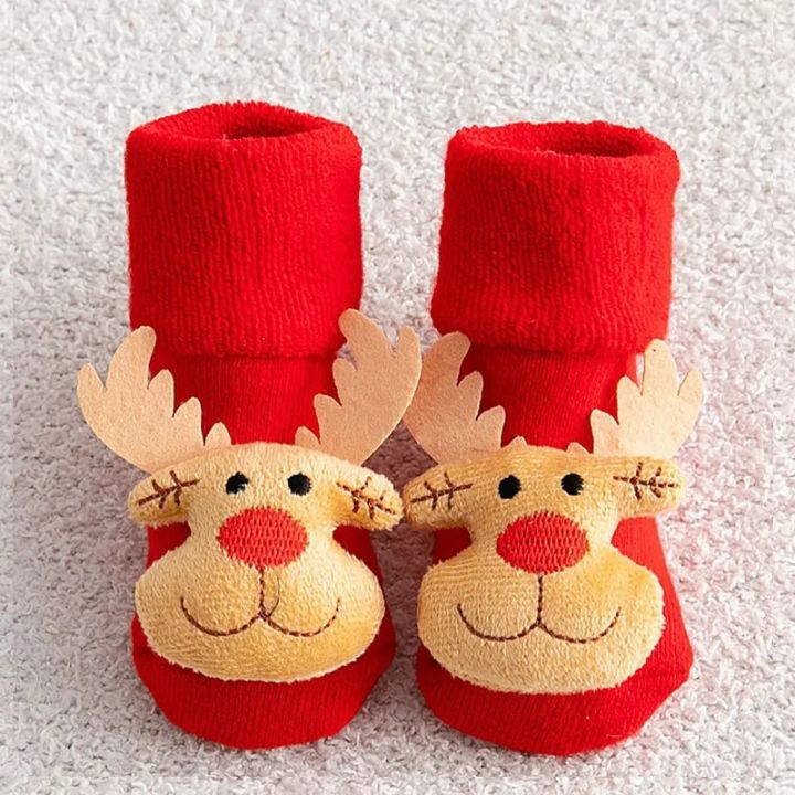 Kids%20Children's%20Socks%20for%20Girls%20Boys%20Non-slip%20Print%20Cotton%20Toddler%20Baby%20Christmas%20Socks%20for%20Newborns%20Infant%20Short%20Socks%20Clothing%20-%20Image%203