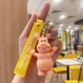 Kawaii Sheep Shaun Keychain Cartoon Figure Bitzer Naughty Pig Animation Action Toys Pvc Car Keyring Backpack Pendant Kids Gift. 