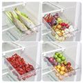 NEW Refrigerator Drawer Plastic Clear Fridge Organizer Slide Under Shelf Drawer Box Rack Holder Kitchen Fruit Food Storage Box. 