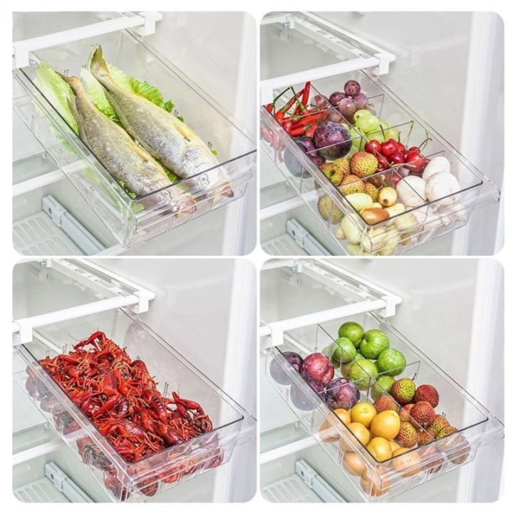 NEW%20Refrigerator%20Drawer%20Plastic%20Clear%20Fridge%20Organizer%20Slide%20Under%20Shelf%20Drawer%20Box%20Rack%20Holder%20Kitchen%20Fruit%20Food%20Storage%20Box%20-%20Image%205