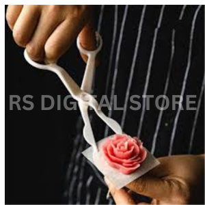 Plastic Scissors For Cream Flower Transfer Tool Fondant Cake Decorating Cut Flower Receptacle Modelling Tool Kitchen Baking Tool