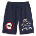 Demon Slayer Shorts Anime Print Shorts Casual Loose Beach Short Pants Men Women Kimetsu No Yaiba Gym Workout Five Pants Unisex.
