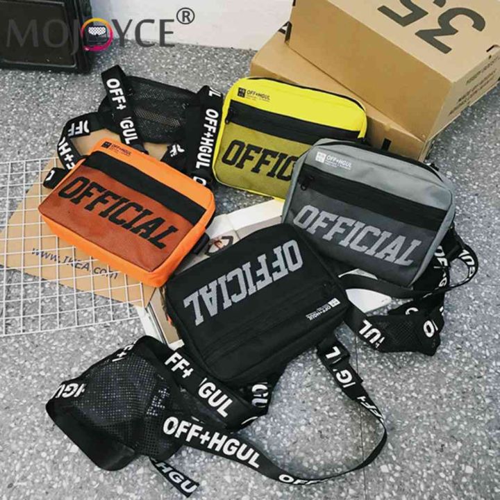 Men Molle Shoulder Vest Bags Adjustable Oxford Daily Messenger Bag Safe Multifunctional Portable Lightweight for Hiking Travel
