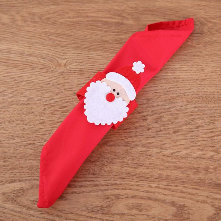 Napkin%20Holder%20Buckle%20Eye-catching%20Xmas%20Soft%20Santa%20Clause%20Shape%20Serviette%20Ring%20-%20Image%204
