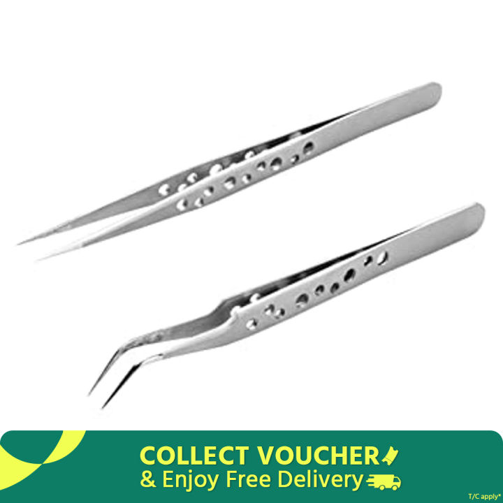 1PCS Tweezer Professional Curved Tweezer Tweezers Straight Tweezers Stainless Steel Tweezer Hand Tools Mobile Phone