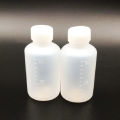 10Pcs Plastic Clear Scale Bottle 50ml Liquid Empty Medicine Container with Cap.
