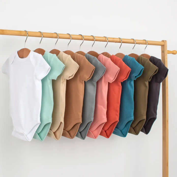 5 Piece GOTS Certified 100% Cotton Organic Cotton Kids Newborn Baby Unisex Onesies Rompers Baby Bodysuit Clothes