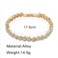 Delicate 18K Plated Crystal Zircon AAAAA+ Bracelet.