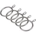 80 Pcs Metal Curtain Ring for Curtains and Poles,Dangling Sliding Eyelet Ring 32 mm Inner Diameter (Silver). 