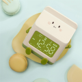 1 PCS Milk Carton Alarm Clock Wind Milk Carton Electronic LED Smart Clock Bedroom Bedside Dormitory Student Clock Pink.
