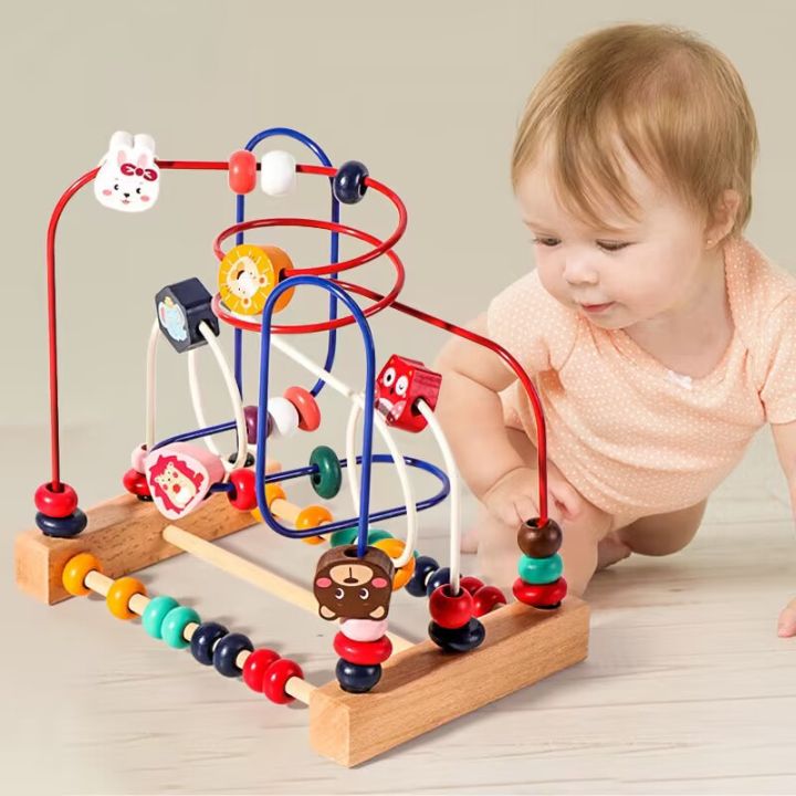 Montessori%20Toys%20Baby%20Wooden%20Roller%20Coaster%20Bead%20Maze%20Toddler%20Early%20Learning%20Educational%20Puzzle%20Math%20Toy%20for%20Children%201%202%203%20Years%20Luhuai%20CVC%20-%20Image%202