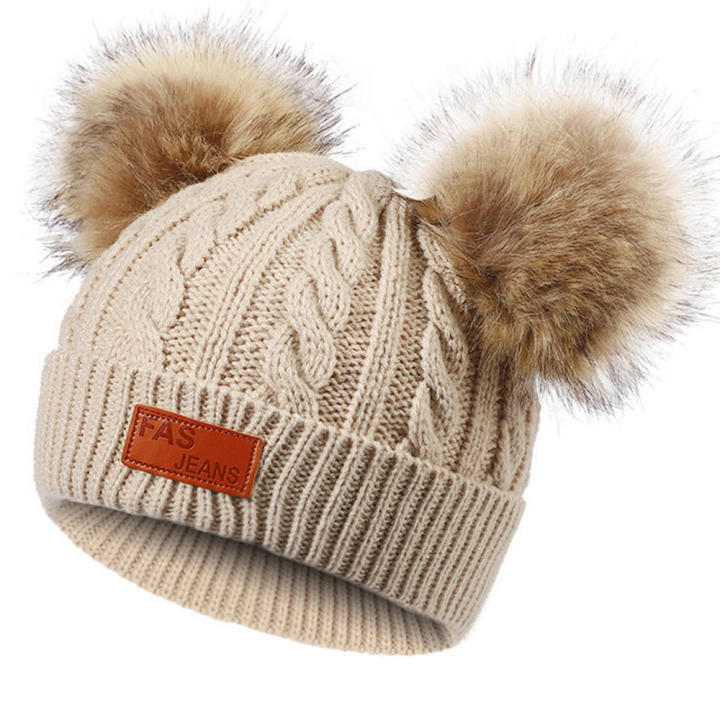 Women's%20Hat%20Winter%20Hats%20%20%20Pompom%20Wool%20Beanies%20Skullies%20Cap%20-%20Image%202