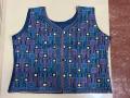Elegant Embroidered Sleeveless Blouse Top for Girls - Floral/Geometric Pattern, Regular Fit. 