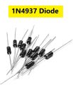 10Pcs - 1N4937 Diode 600V 1A General Purpose 2 Pin Leads 1N4937 Rectifier Diode Silicon Junction Diode 1N4937 DO-41 Package.