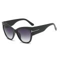 2021 New Women Fashion Big Cat Eye Sunglasses Ladies Luxury Brand Trending T-shaped  personality sunglasses UV400. 