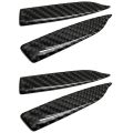 4Pcs Universal Carbon Fiber Car Rearview Mirror Trim Side Mirror Protector Guard. 