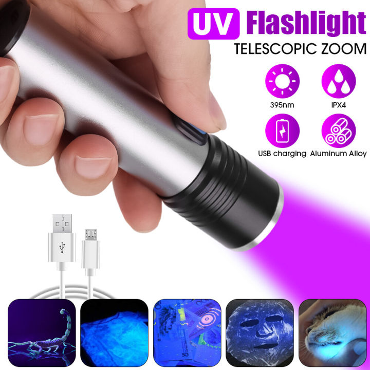 Rechargeable%20365/395nm%20UV%20Flashlight%20Ultraviolet%20Lamp%20Torch%20Black%20Light%20Pet%20Moss%20Detector%20For%20Cat%20Dog%20Stains%20Bed%20Bug%20Moldy%20Food%20-%20Image%203