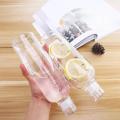 Ins Transparent Bottle 500ml Large Capacity food grade plastic Water Bottle with Time Marker Water Drink Milk Juice Travel Cup.