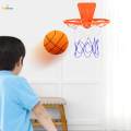 Silent Basketball with Hoop Foam Basketball Low Noise Indoor Training Ball Size 7. 