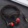 High Quality Wired Earphone Brand New Stereo In-Ear 3.5mm Metal Weave Cable Earphone Headset For Laptop Smartphone Gifts Headpho. 
