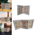 Folding Photo Frame Decorative Hinged Photo Frame for Entrance Desk Table.