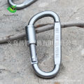 High Quality Bold 8cm D-Type Carabiner with Lock Hanger Nut Buckle Hanging Buckle Aluminum Alloy Backpack Buckle. 