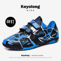 Children's Football Shoes Velcro Sneakers Leather Surface Broken Nails tf Spike AG Boys and Girls Qingshao Training Shoes Primary School Students. 
