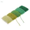 2x10Meter 1mm Cotton Rope Braided Twisted Cord Twine Craft for Bracelet Green. 