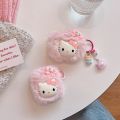 For Airpods Pro 2 Case,Hello Kitty Pink Plush Anime Earphone Cover For Airpods Pro Case/Airpods 3 Case/Airpods 1/2 Case Sarcasmsm. 