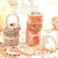 Mr. Paper Light Retro Plant Flowers Washi Tape Set Fresh DIY Handbook Beautiful Sticker Materials Stationery 10rolls/box. 